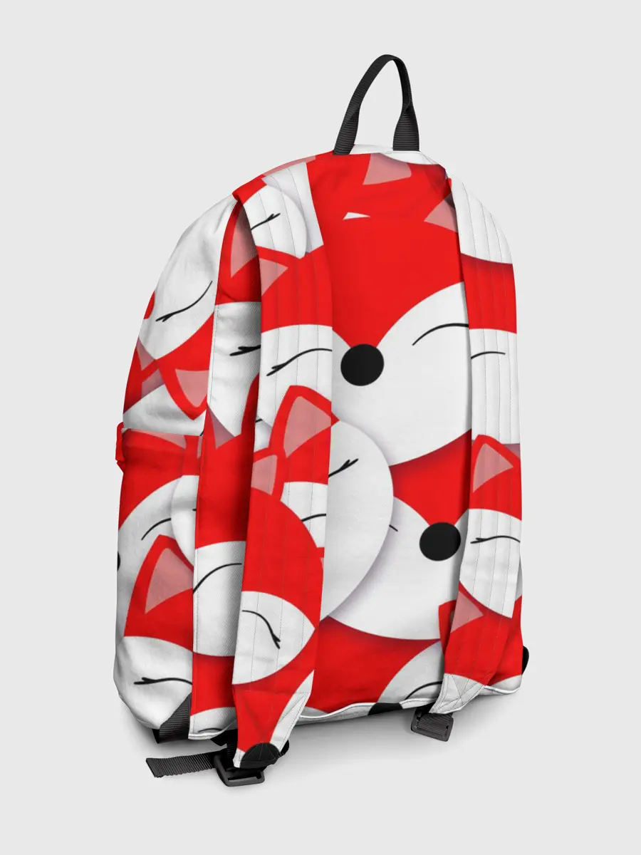 Рюкзак джинсовый / Лисёнок принт