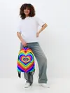 Рюкзак джинсовый / Цветные сердца | Colored hearts