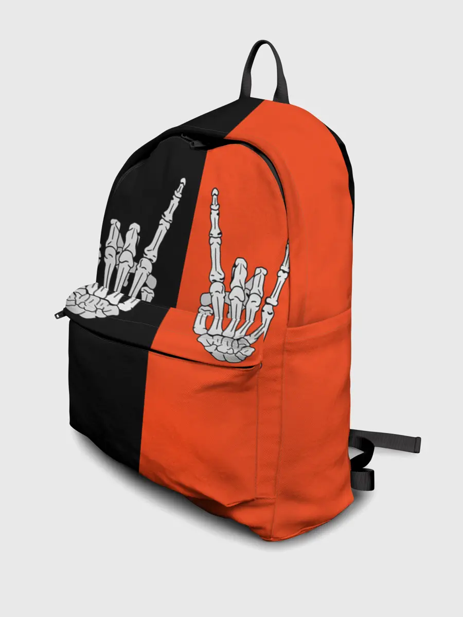 Рюкзак джинсовый / Ладошки скелета