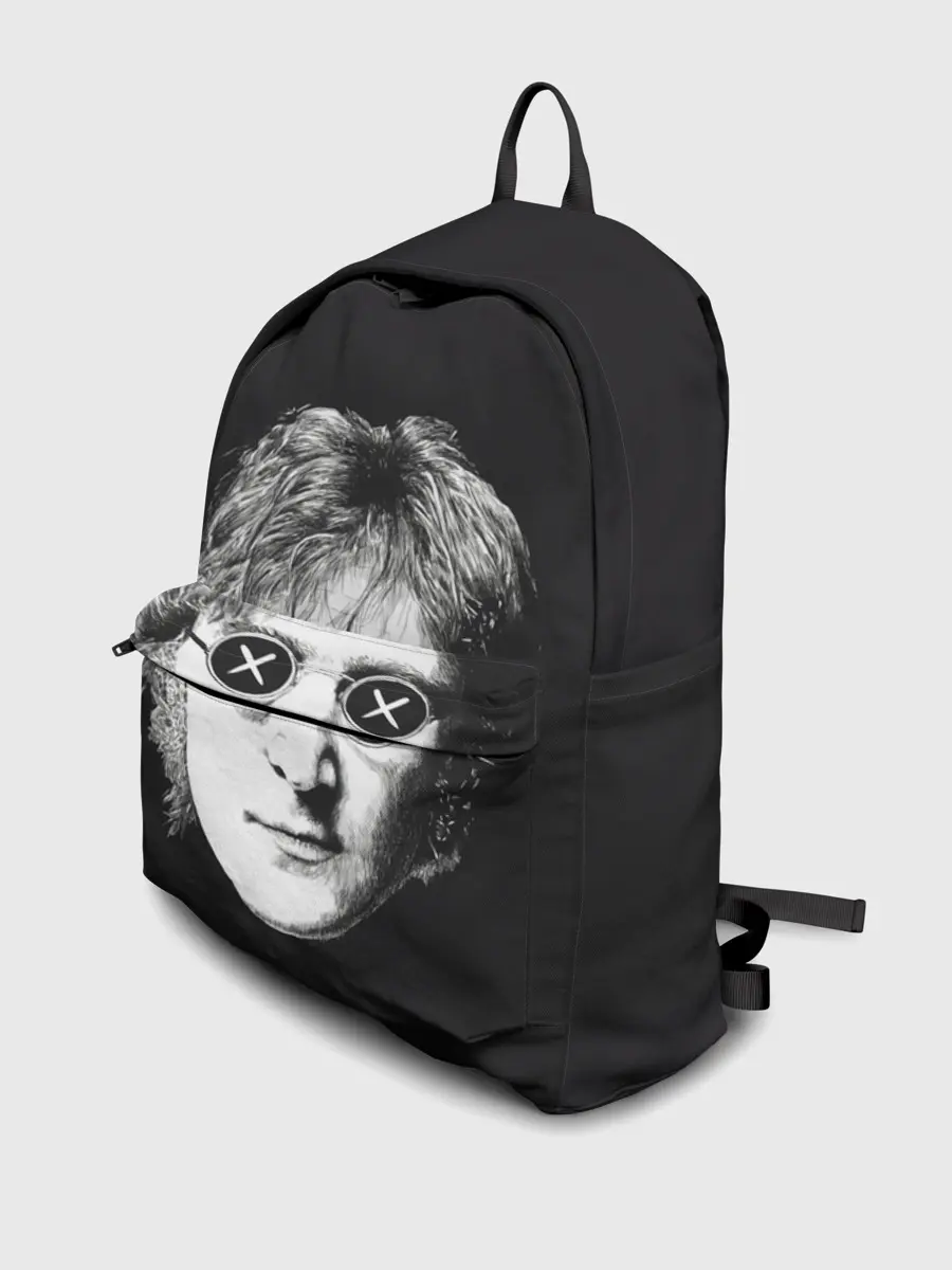 Рюкзак джинсовый / Ленон в очках