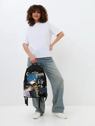 Рюкзак джинсовый / Син Цю / Genshin Impact