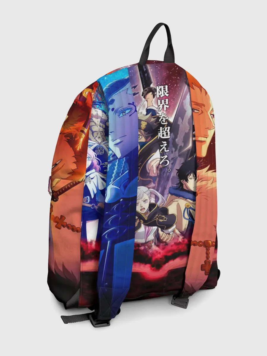 Рюкзак джинсовый / Черный клевер герои и вселенная Аста Юно