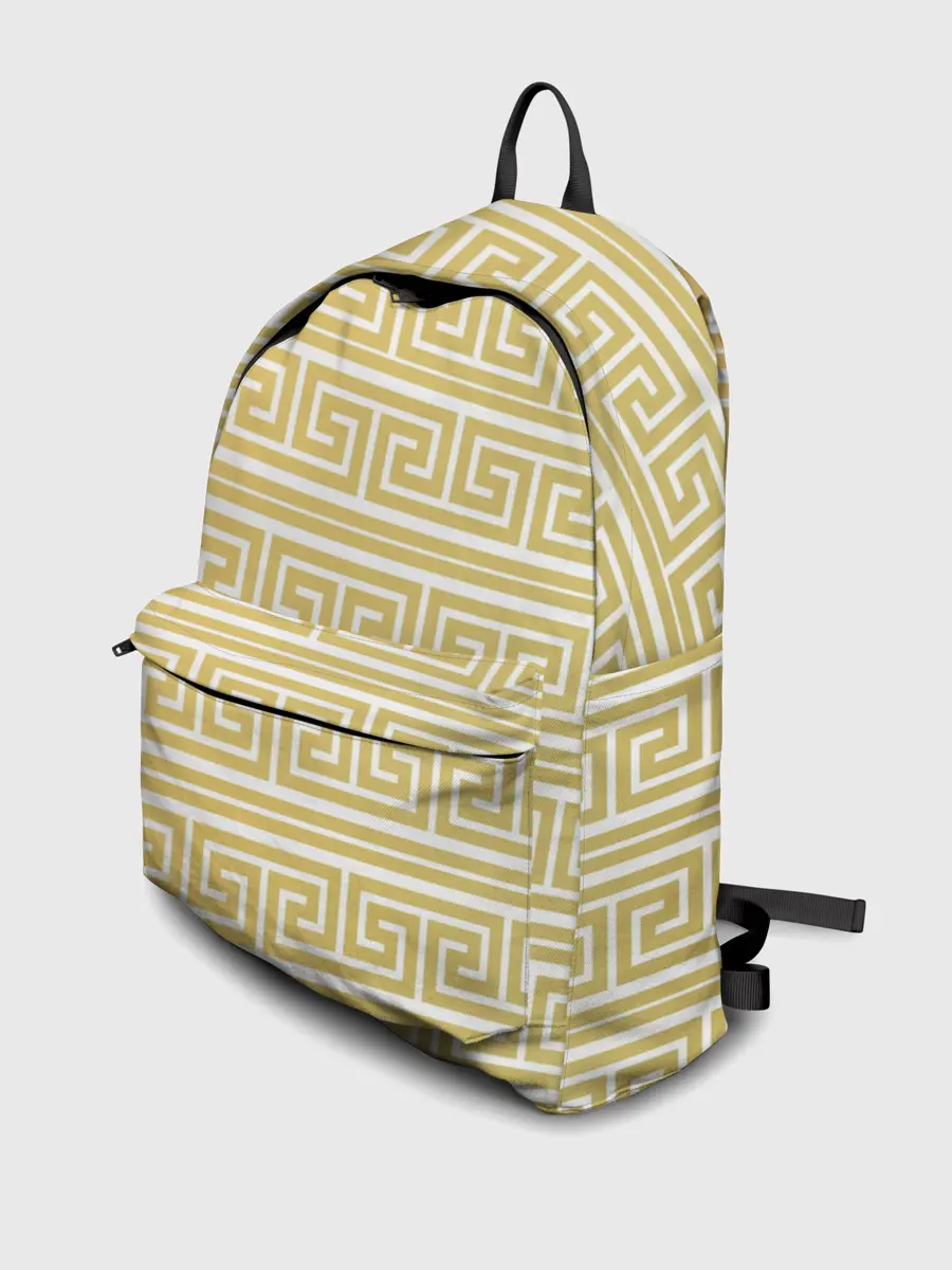 Рюкзак джинсовый / Орнамент древней Греции