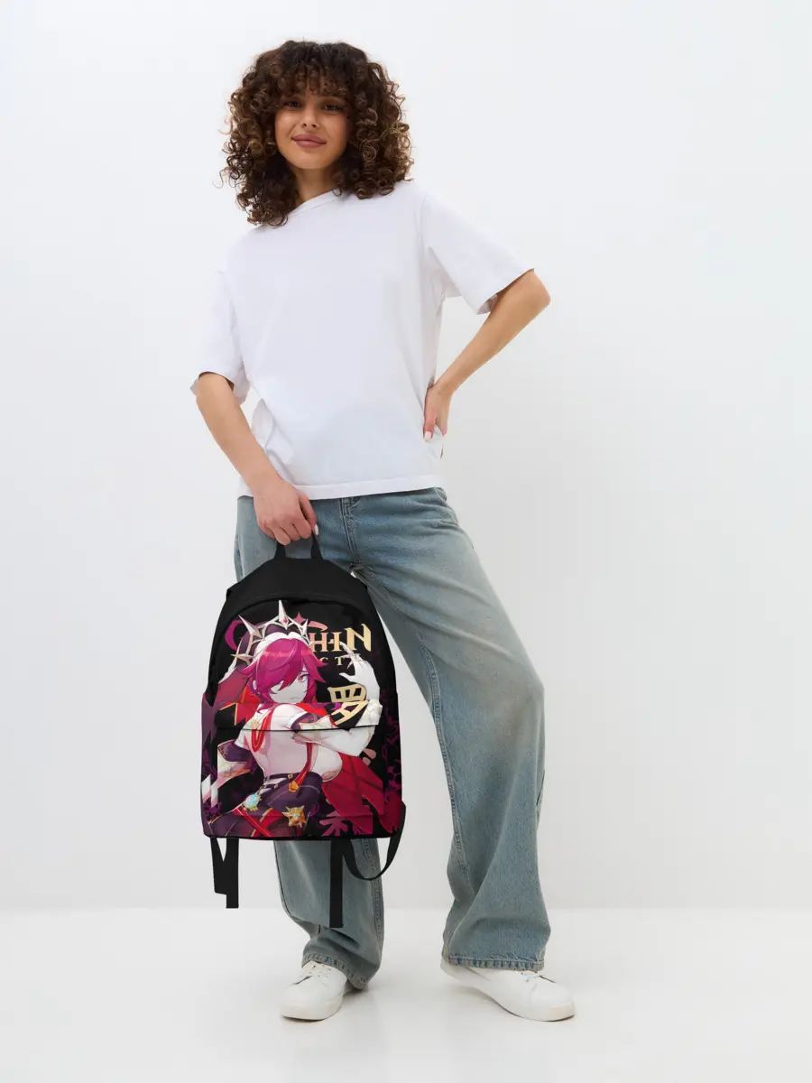 Рюкзак джинсовый / Розария / Genshin Impact