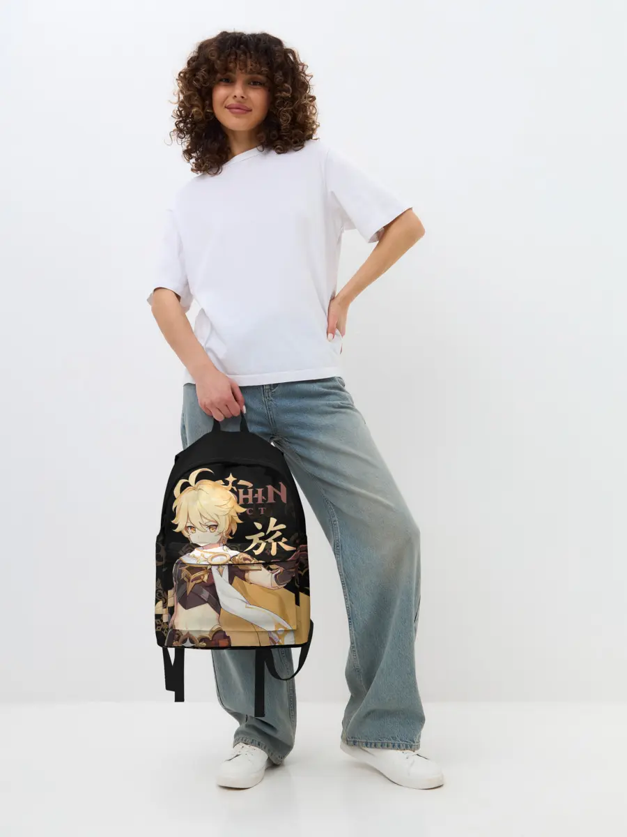 Рюкзак джинсовый / Путешественник / Genshin Impact