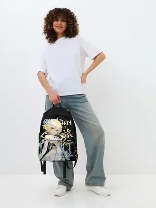 Рюкзак джинсовый / Путешественница / Genshin Impact