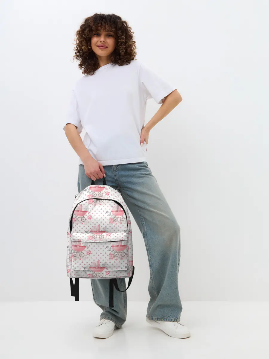 Рюкзак джинсовый / Детская коляска