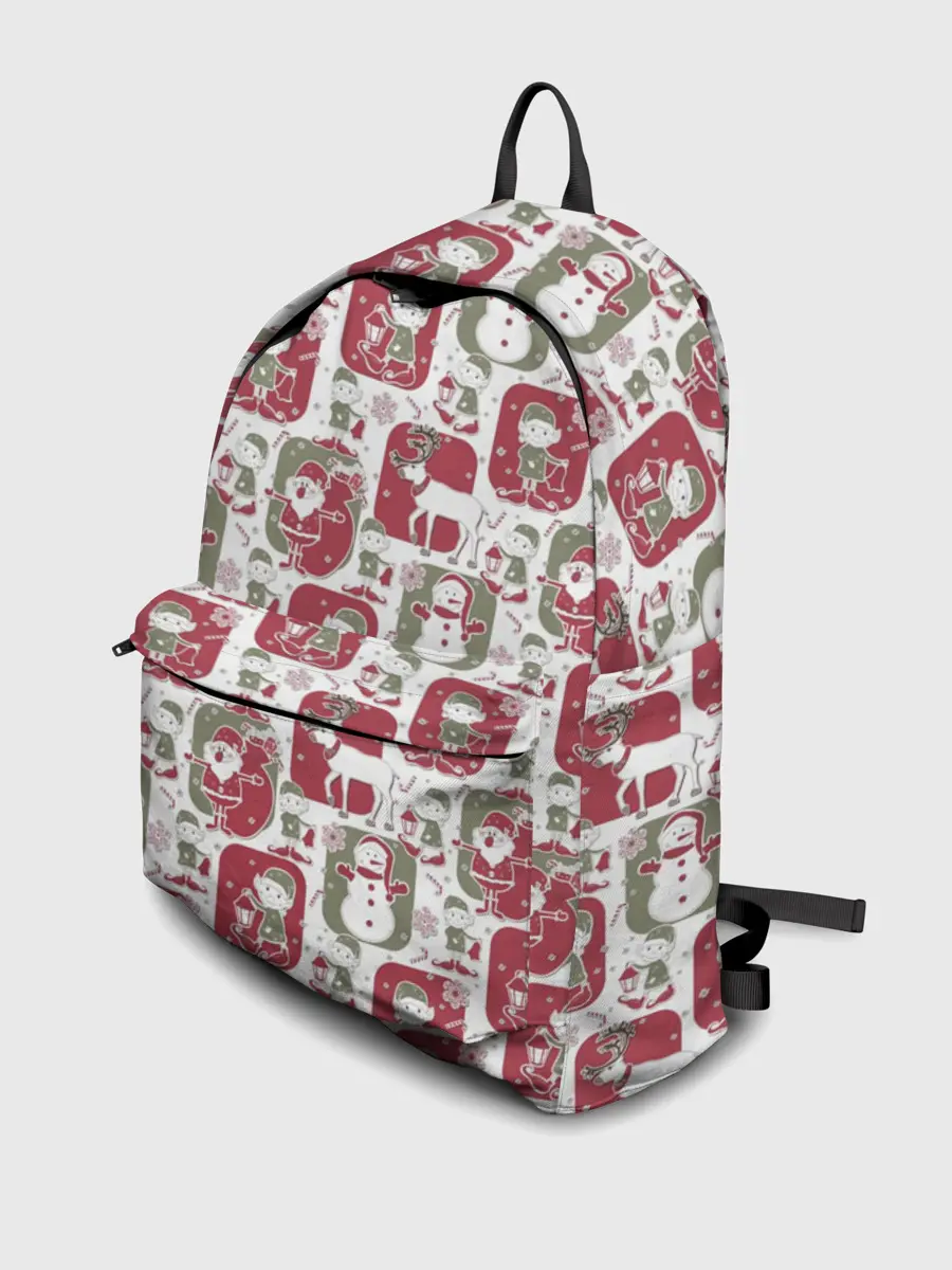 Рюкзак джинсовый / Санта везёт подарки