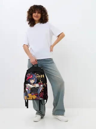 Рюкзак джинсовый / Сара / Genshin Impact