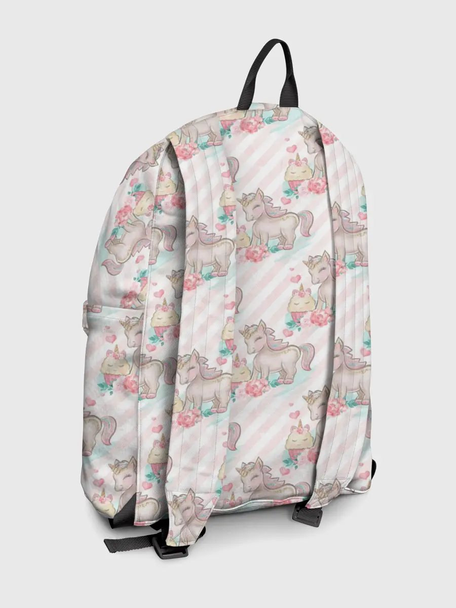 Рюкзак джинсовый / Единороги паттер