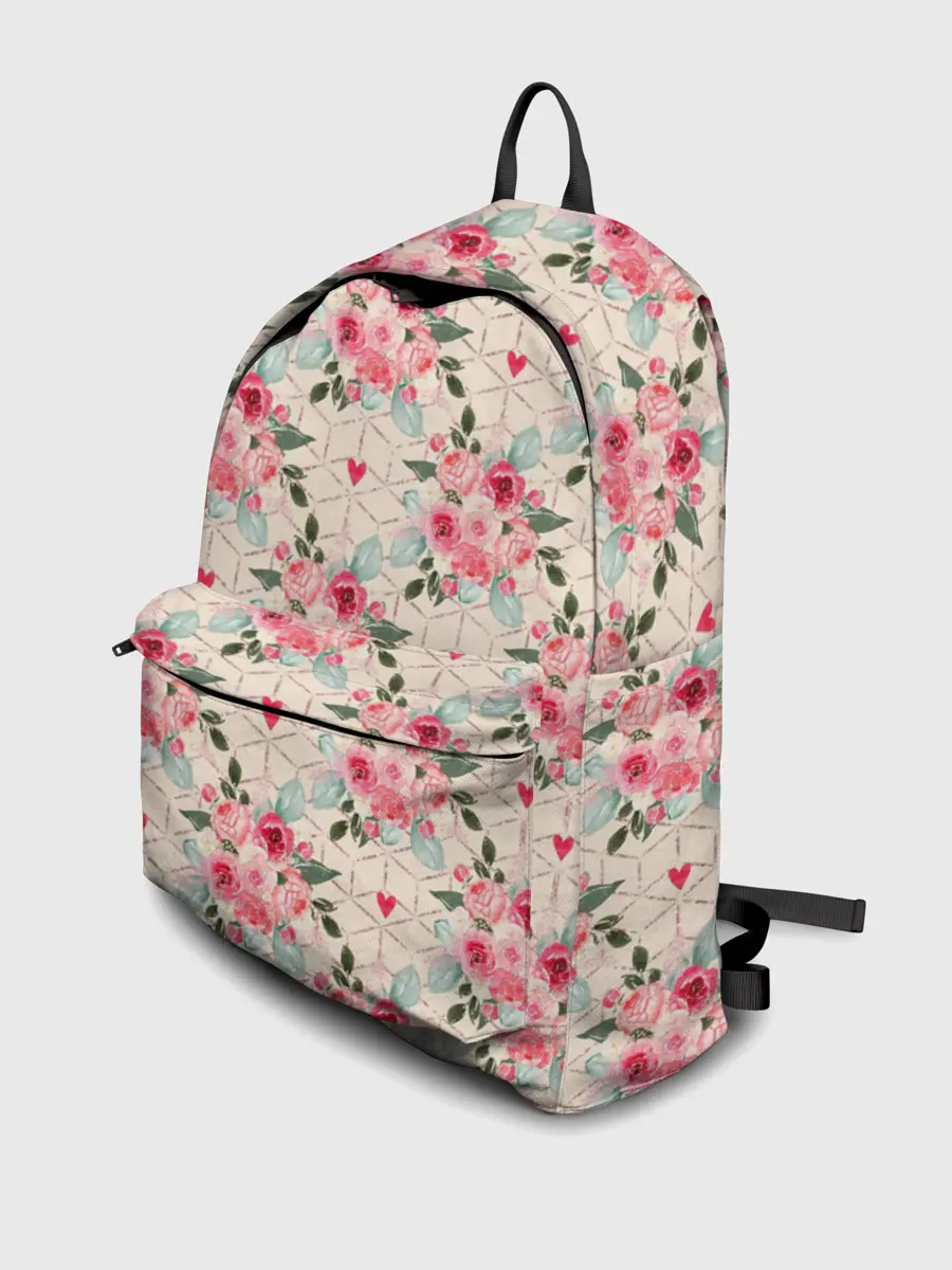 Рюкзак джинсовый / полевые цветочки