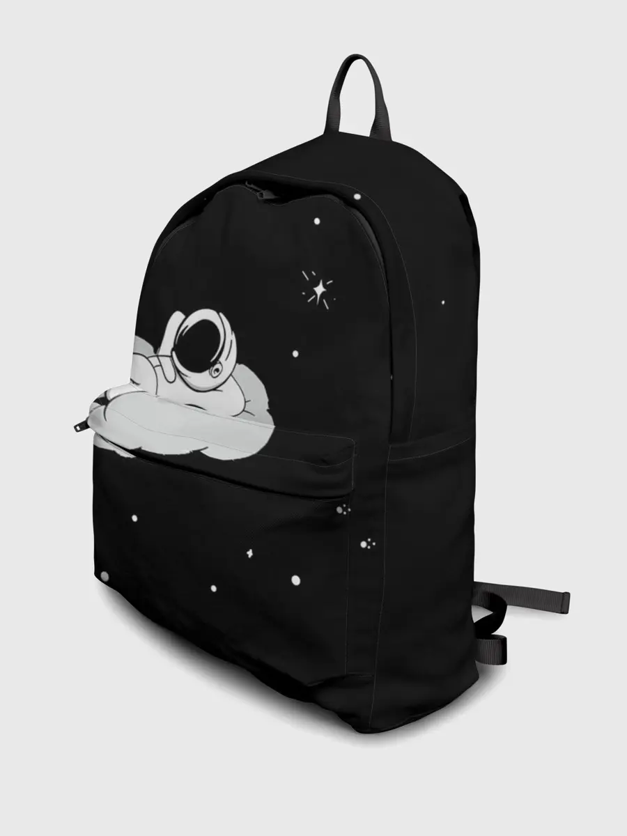 Рюкзак джинсовый / Космонавт на облаке