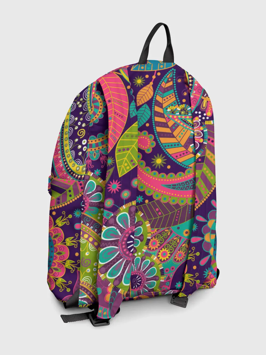 Рюкзак джинсовый / Яркий красочный узор