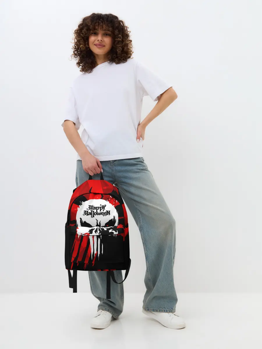 Рюкзак джинсовый / Геометрия страха