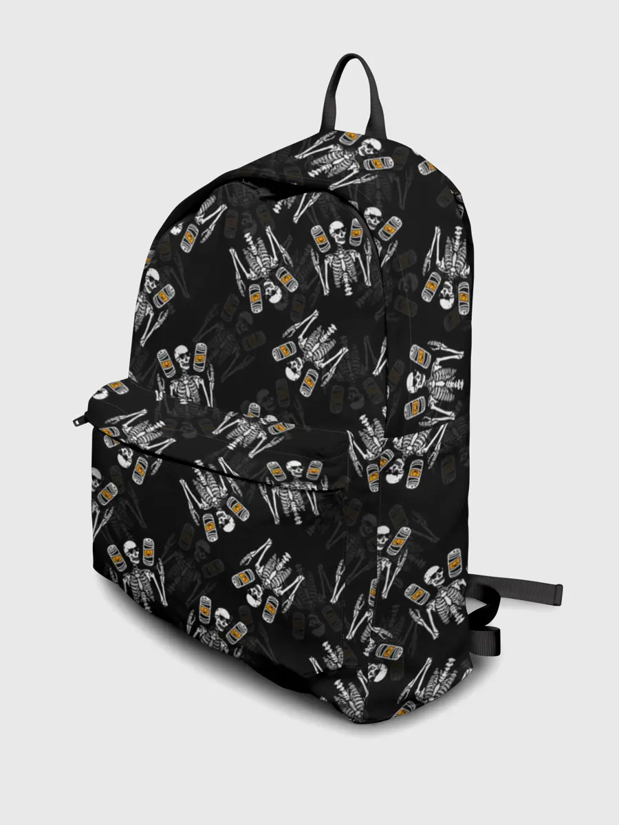 Рюкзак джинсовый / ПАТТЕРН СКЕЛЕТ / HALLOWEEN PARTY