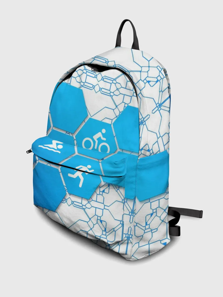 Рюкзак джинсовый / Плыви, Крути, Беги