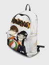 Рюкзак джинсовый / Майкл и Лили в роли персонажей Haikyuu!!