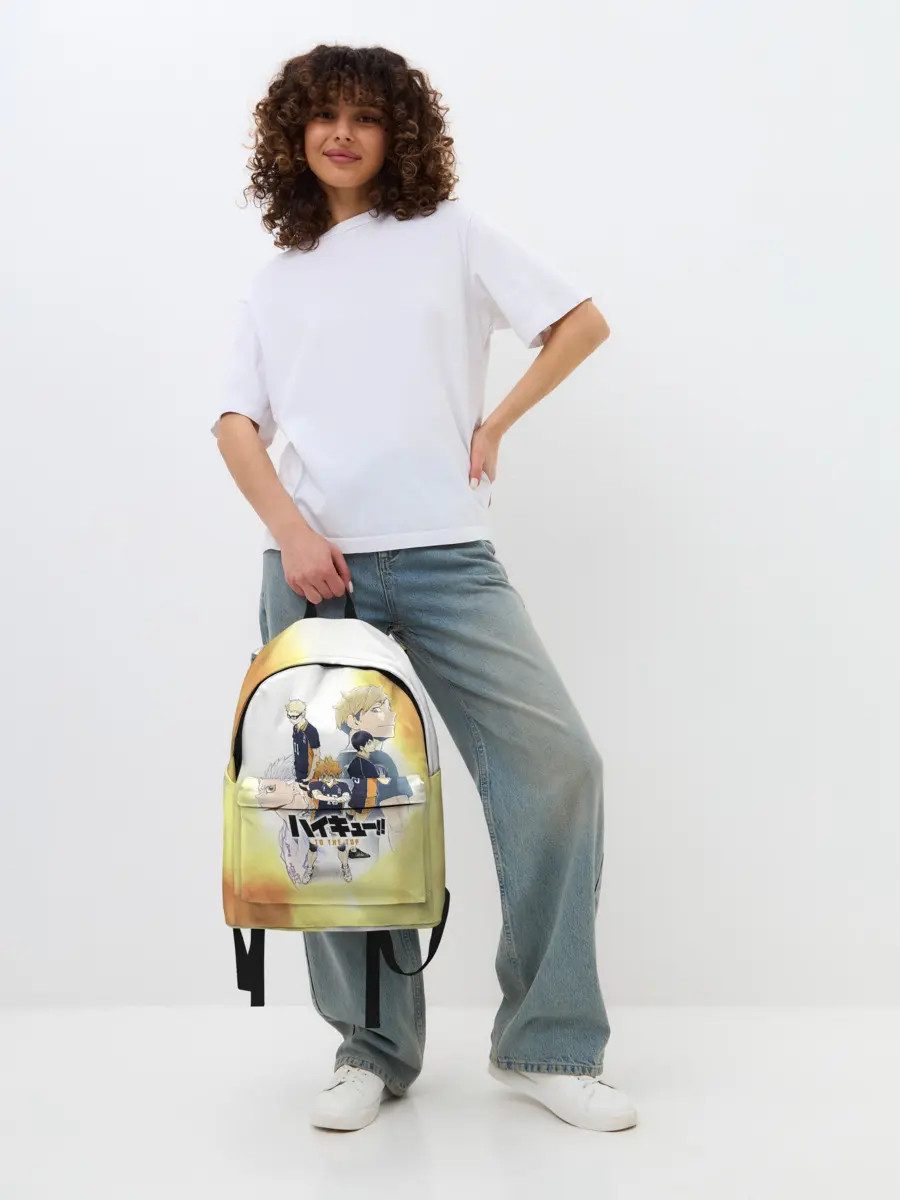 Рюкзак джинсовый / Шоё, Тобио, Кей, Семи и Атсуму Haikyuu!!