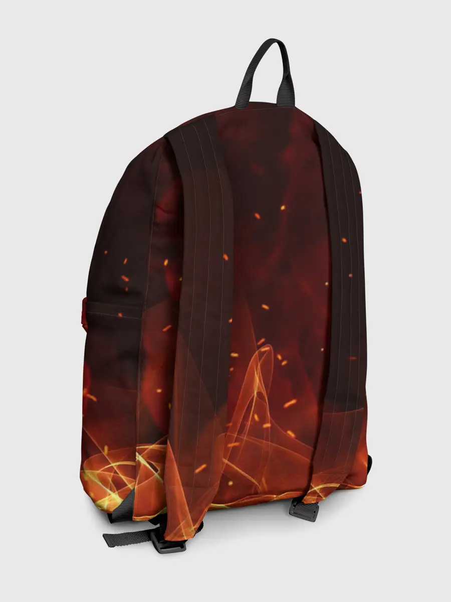 Рюкзак джинсовый / ПЛАМЯ 3D