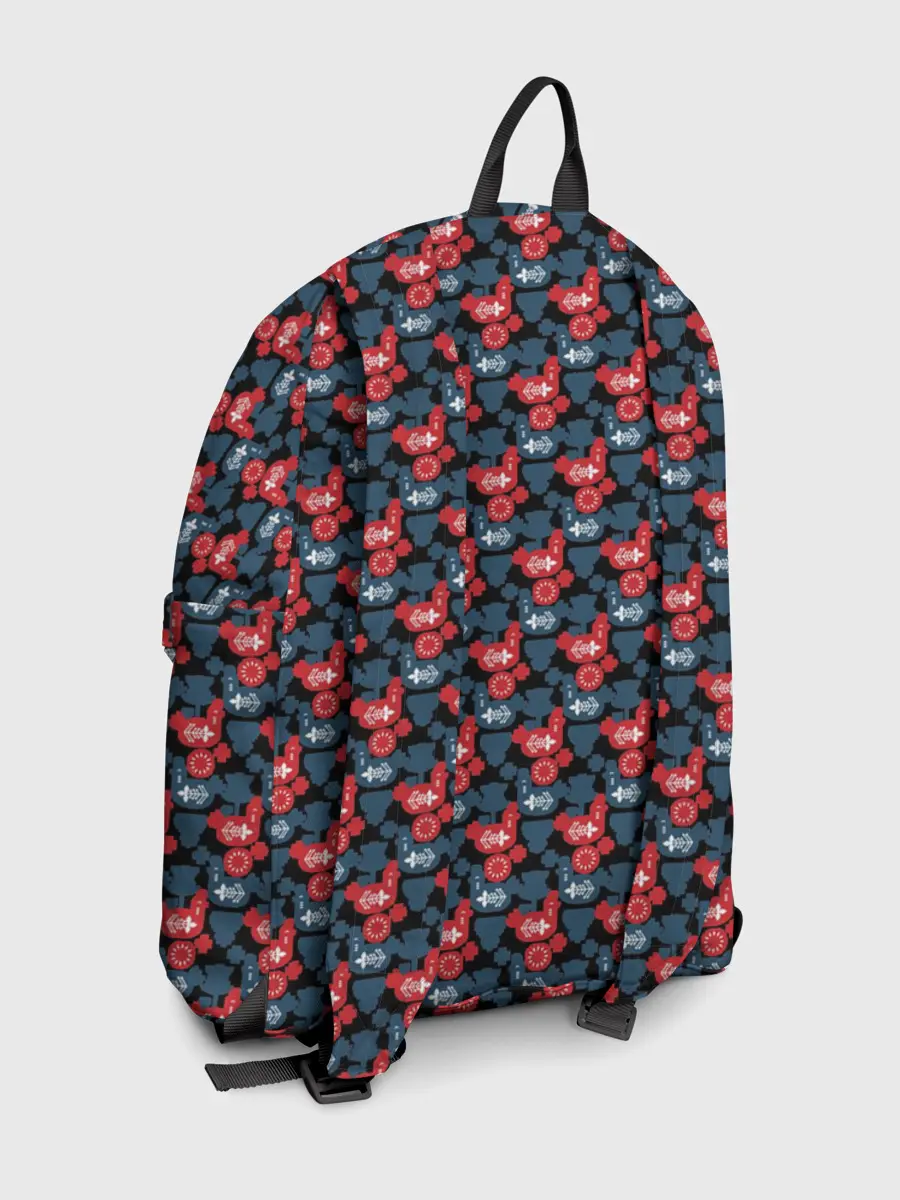 Рюкзак джинсовый / Птичьи узоры