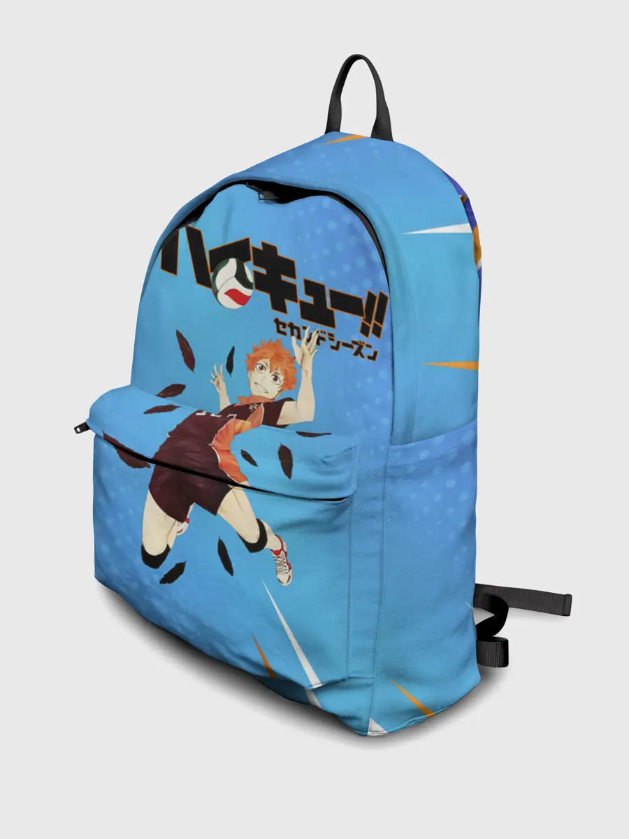 Рюкзак джинсовый / Шоё Хината мощный удар Haikyu!!