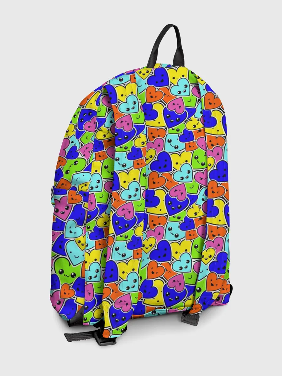 Рюкзак джинсовый / Сердечки