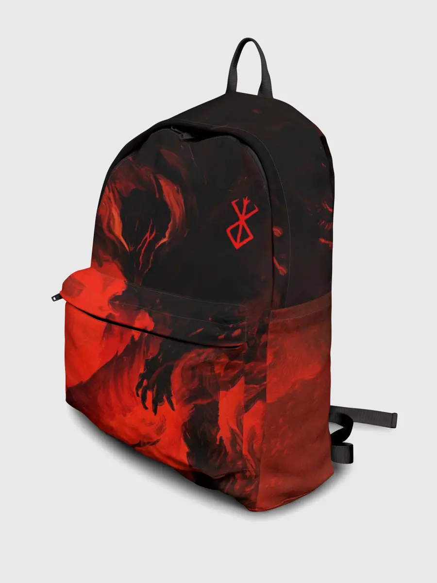 Рюкзак джинсовый / БЕРСЕРК красками