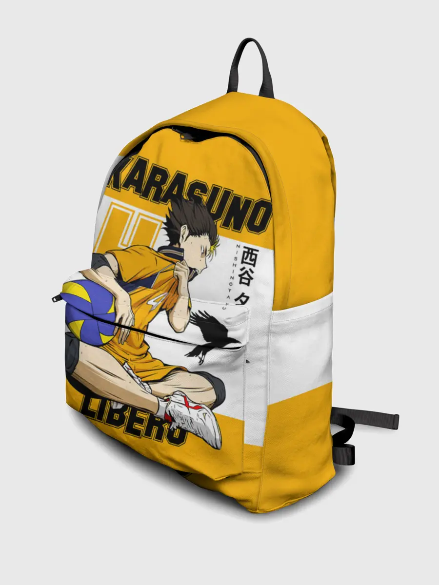 Рюкзак джинсовый / Юу Нишиноя из Карасуно | Haikyu!!