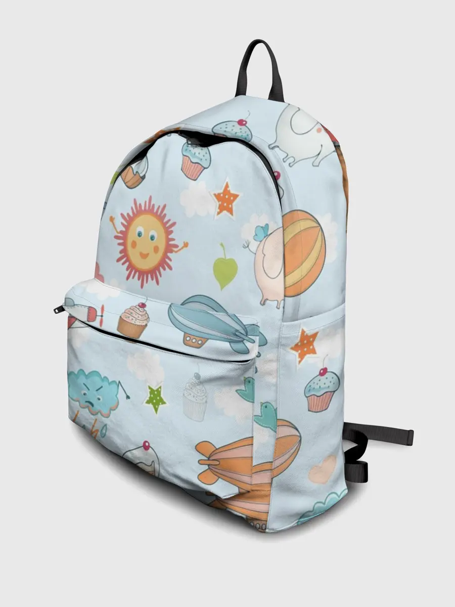 Рюкзак джинсовый / Детские рисунки