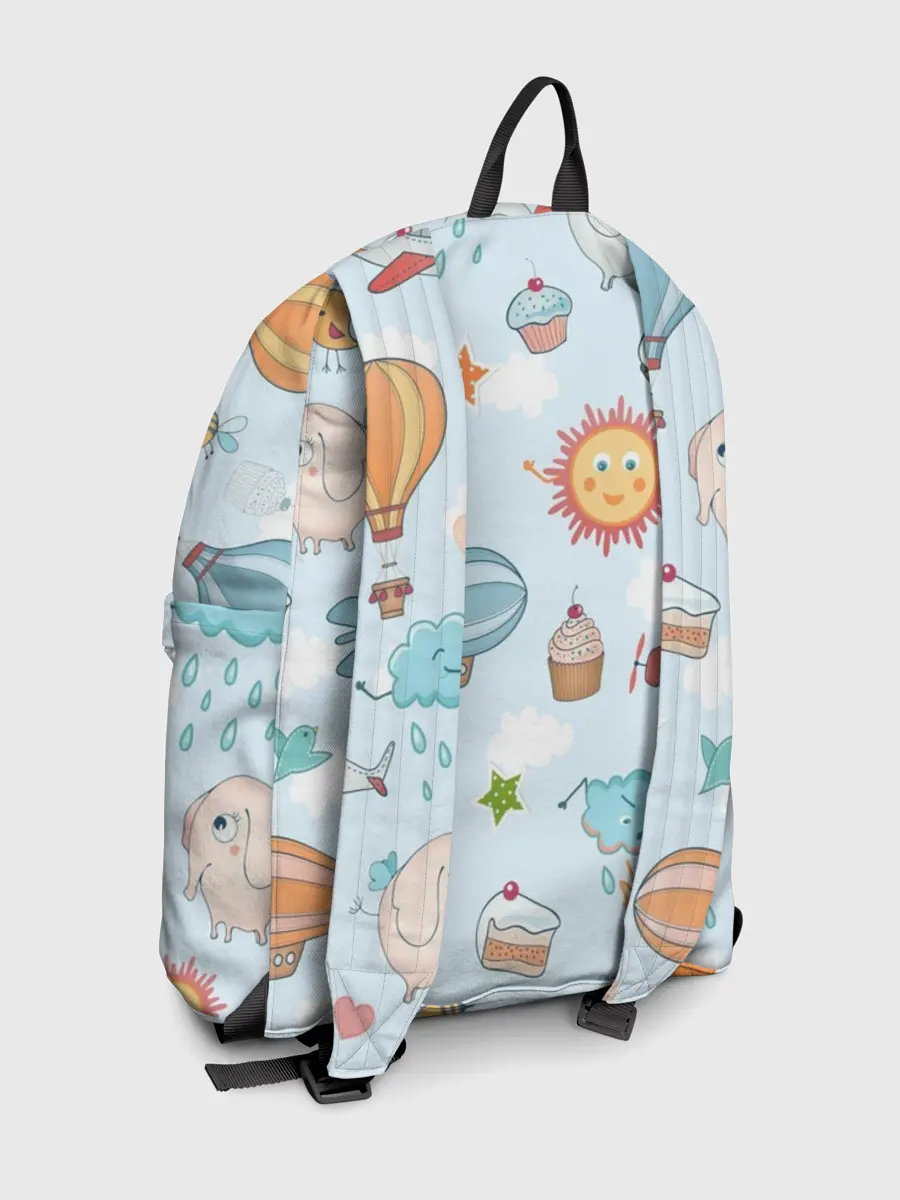 Рюкзак джинсовый / Детские рисунки