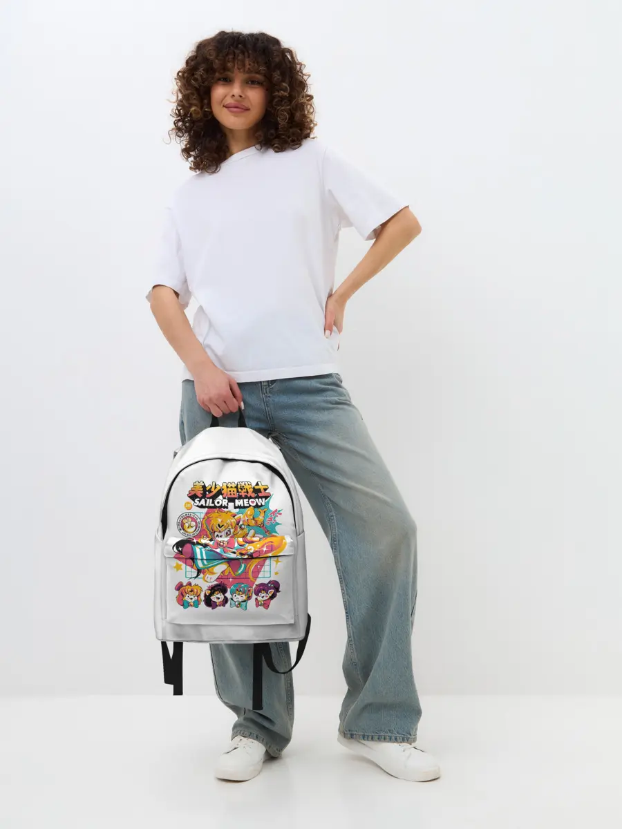 Рюкзак джинсовый / Sailor Meow