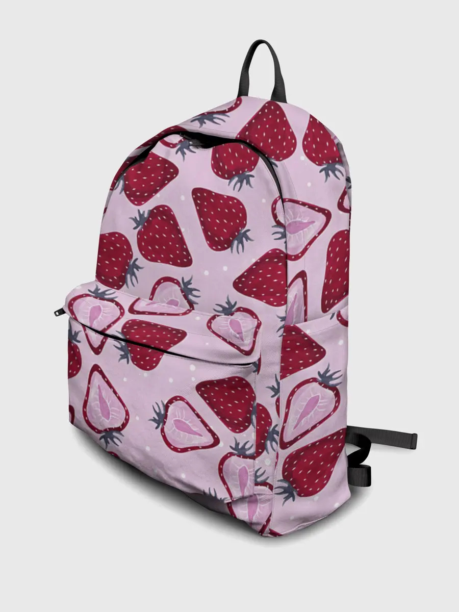 Рюкзак джинсовый / Клубничка