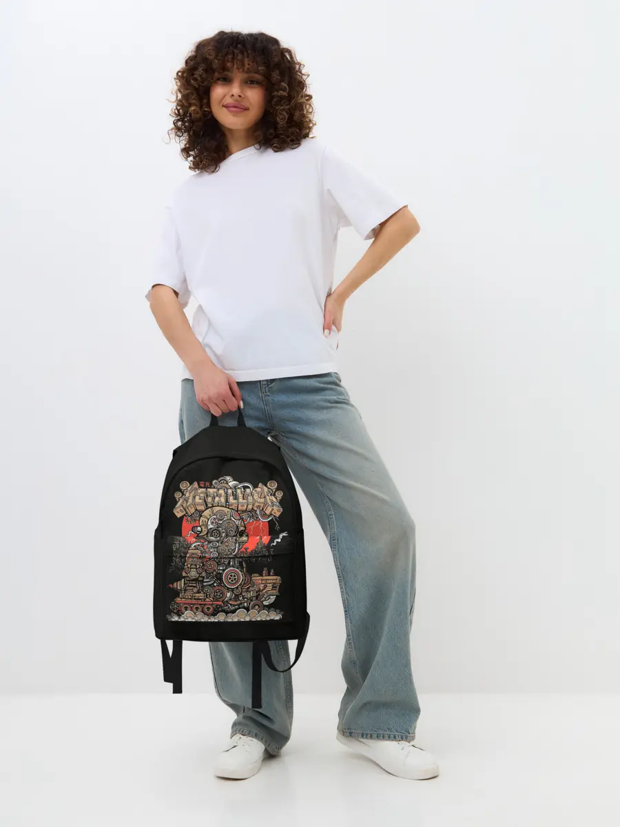 Рюкзак джинсовый / Стимпанк Металлика