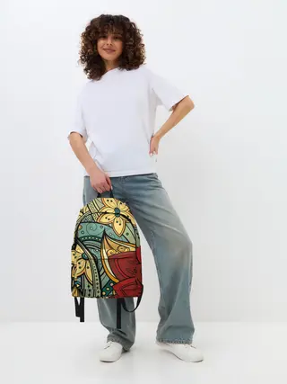 Рюкзак джинсовый / ЯрКие ЦветЫ