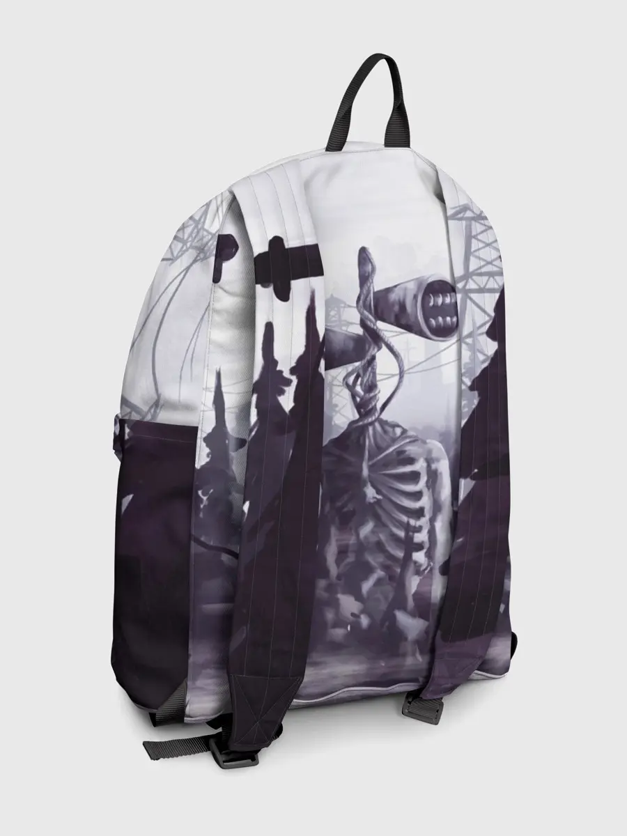 Рюкзак джинсовый / СИРЕНОГОЛОВЫЙ В ГОРОДЕ