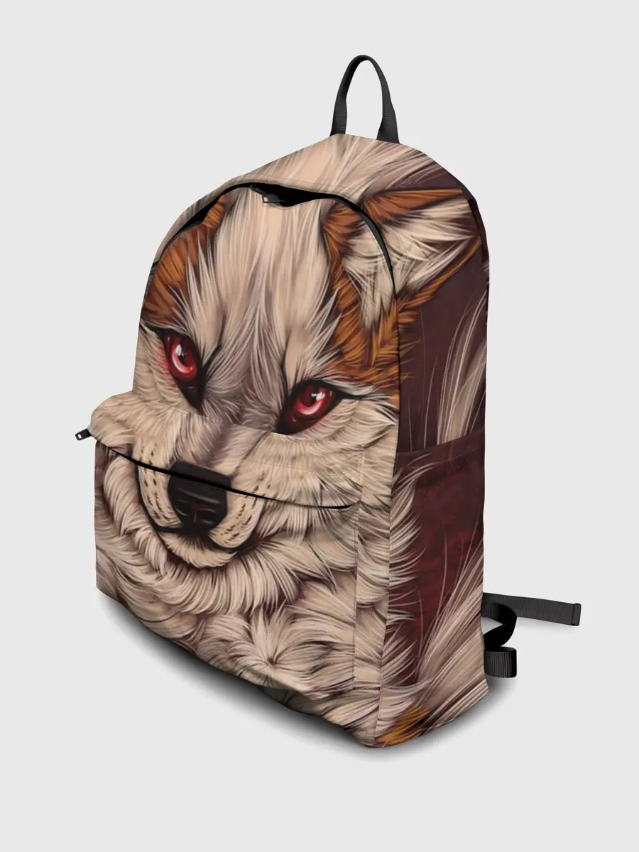 Рюкзак джинсовый / Красивая Волчица