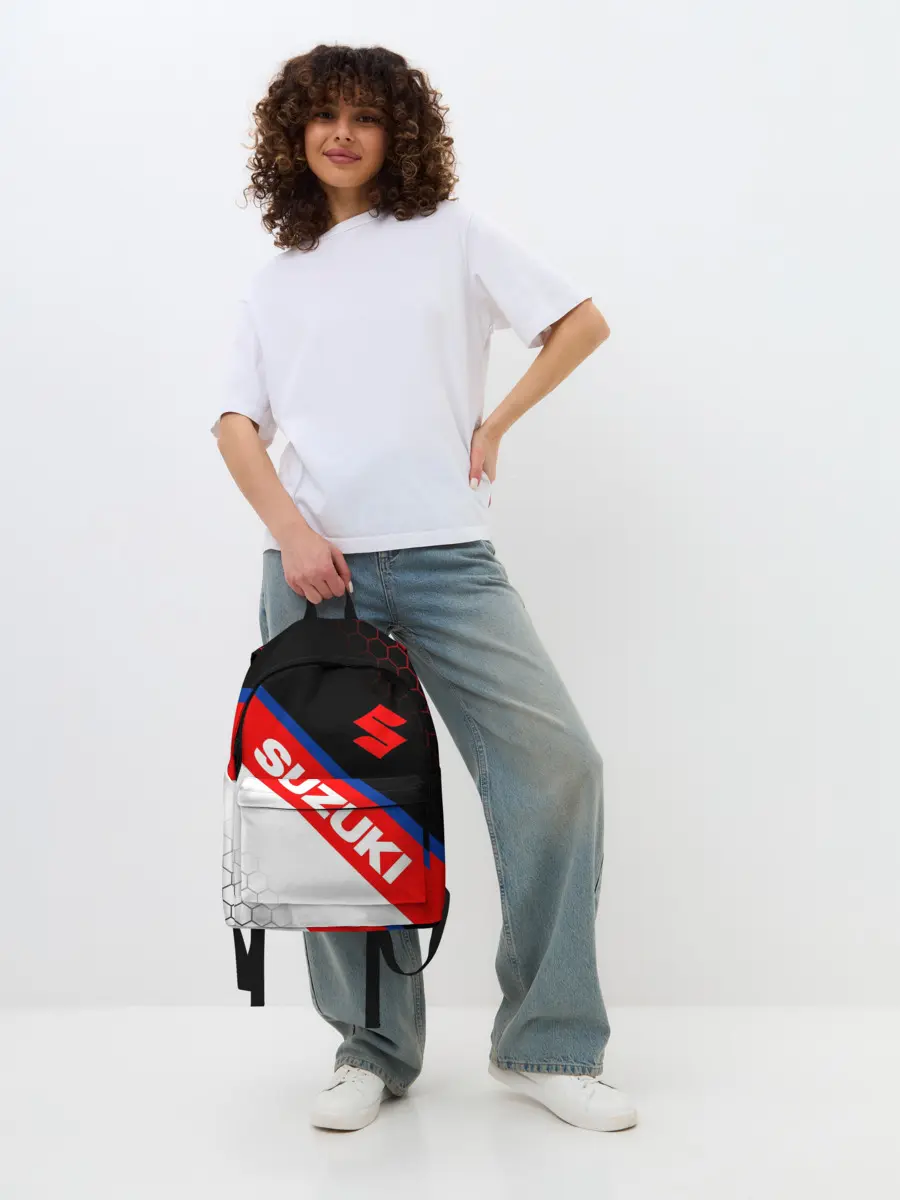 Рюкзак джинсовый / SUZUKI / СУЗУКИ / МОТОСПОРТ