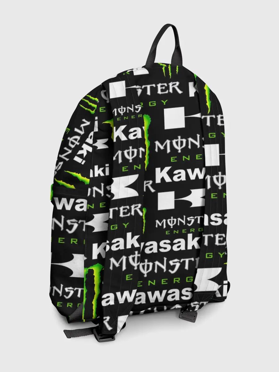 Рюкзак джинсовый / KAWASAKI X MONSTER ENERGY