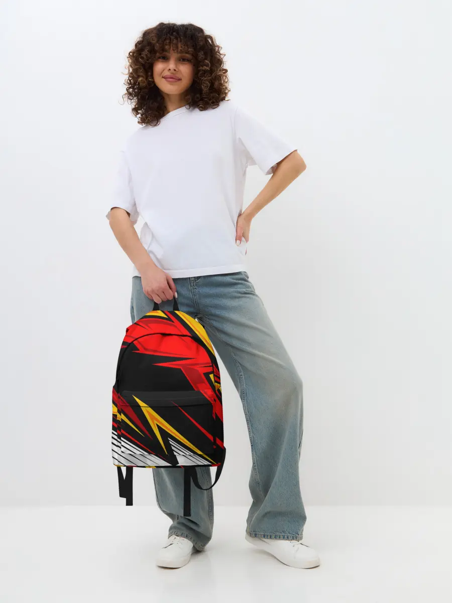 Рюкзак джинсовый / КРАСНО-ЖЕЛТЫЙ СПОРТ | SPORT