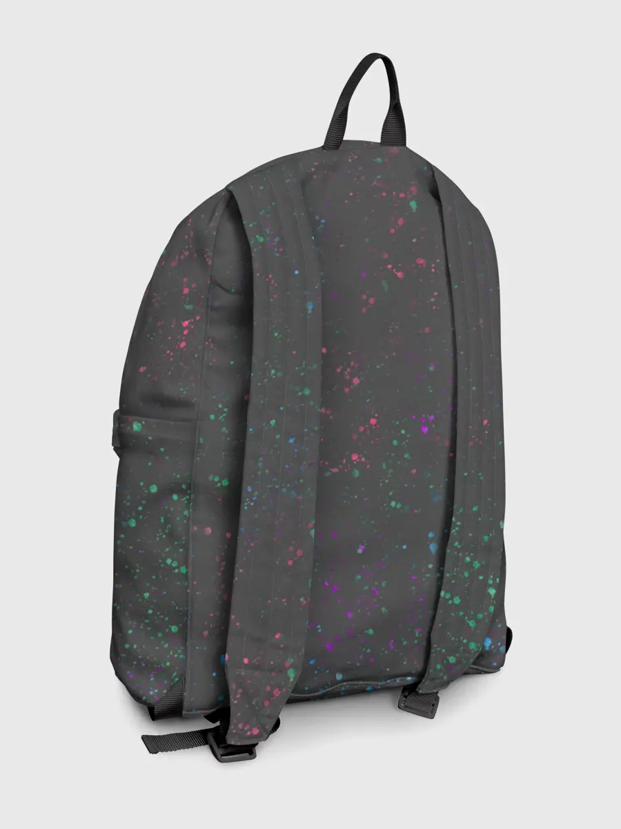 Рюкзак джинсовый / Панда Краски Брызги