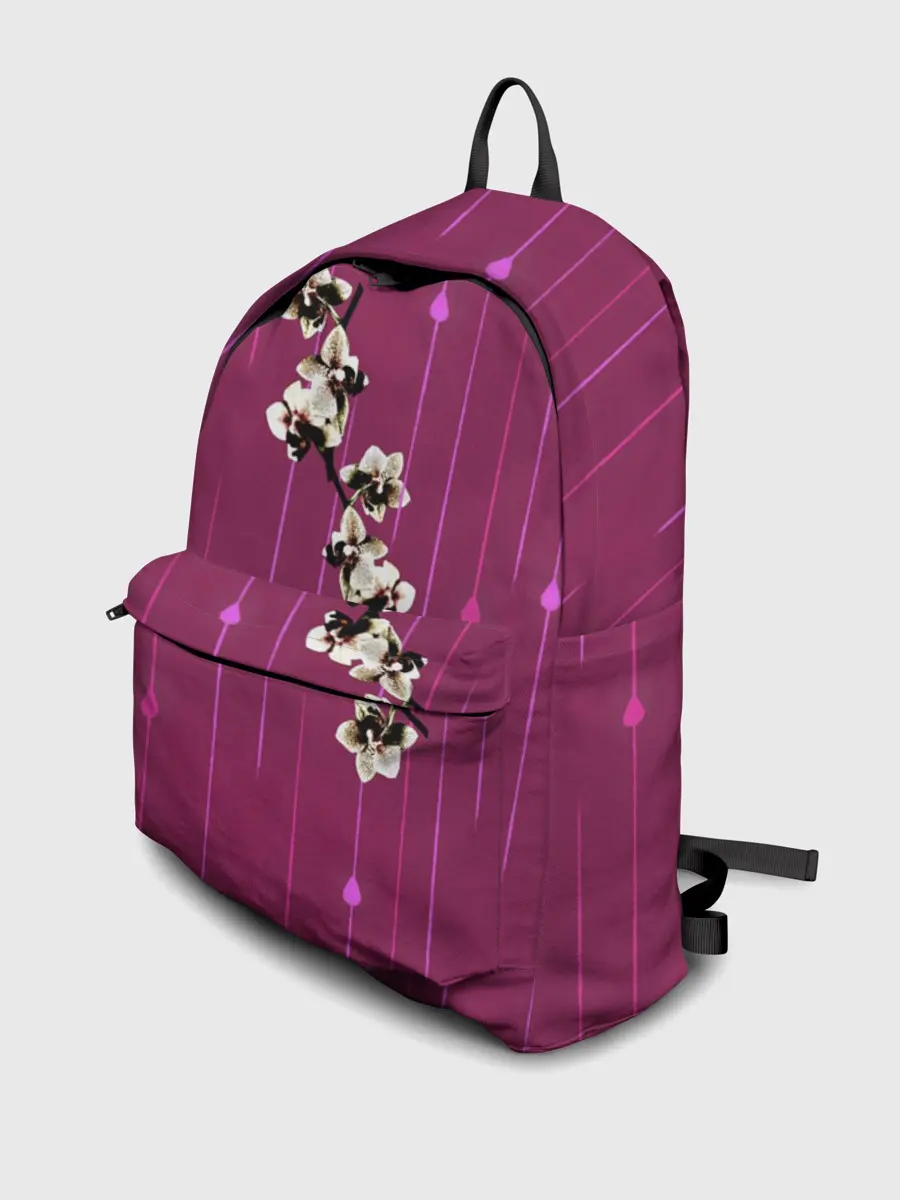 Рюкзак джинсовый / Орхидеи