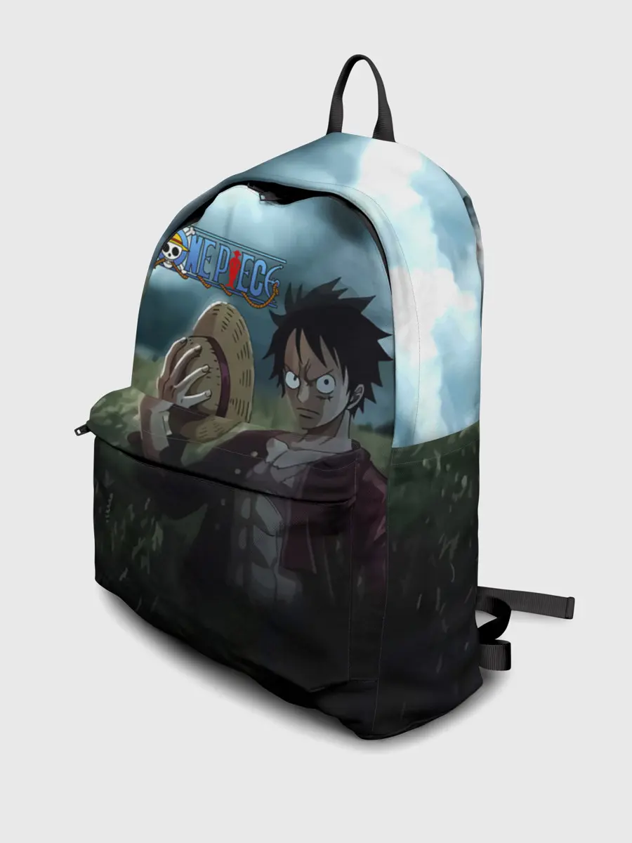 Рюкзак джинсовый / Луффи в поле. One Piece