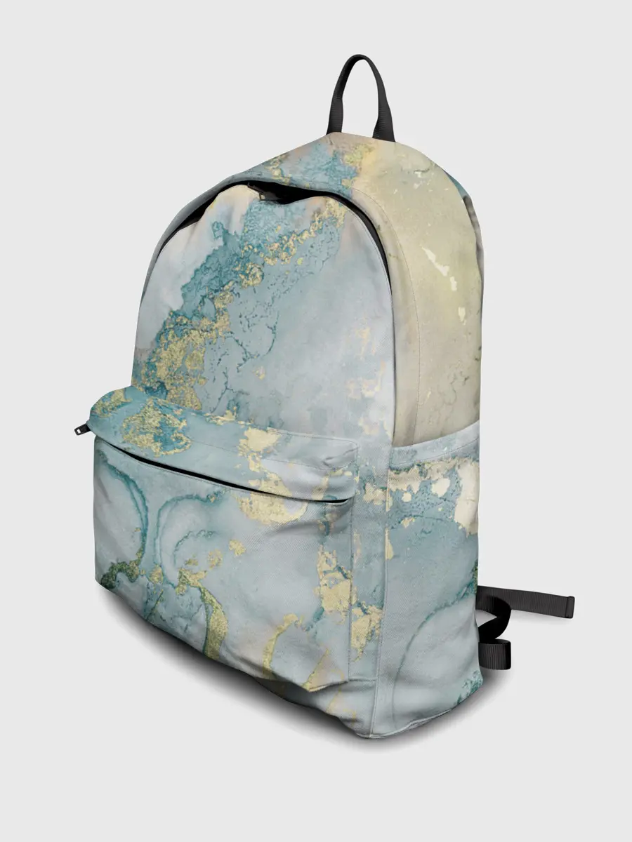 Рюкзак джинсовый / Абстрактный мрамор
