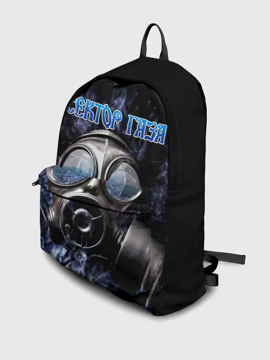 Рюкзак джинсовый / Сектор Газа противогаз и дым