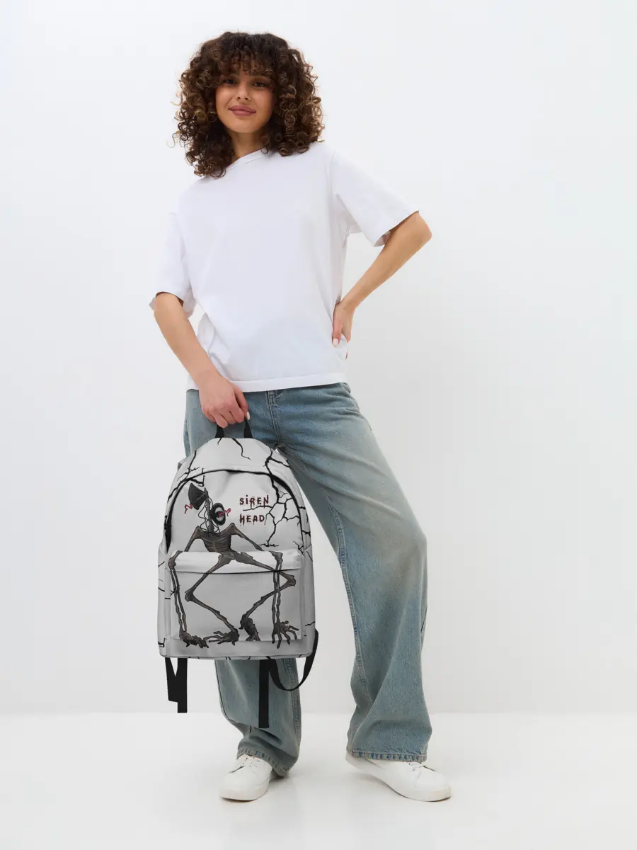 Рюкзак джинсовый / Horror | Сиреноголовый