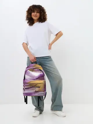 Рюкзак джинсовый / Наслоение красок