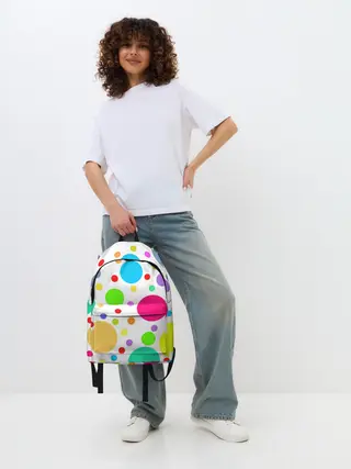 Рюкзак джинсовый / Polka dot