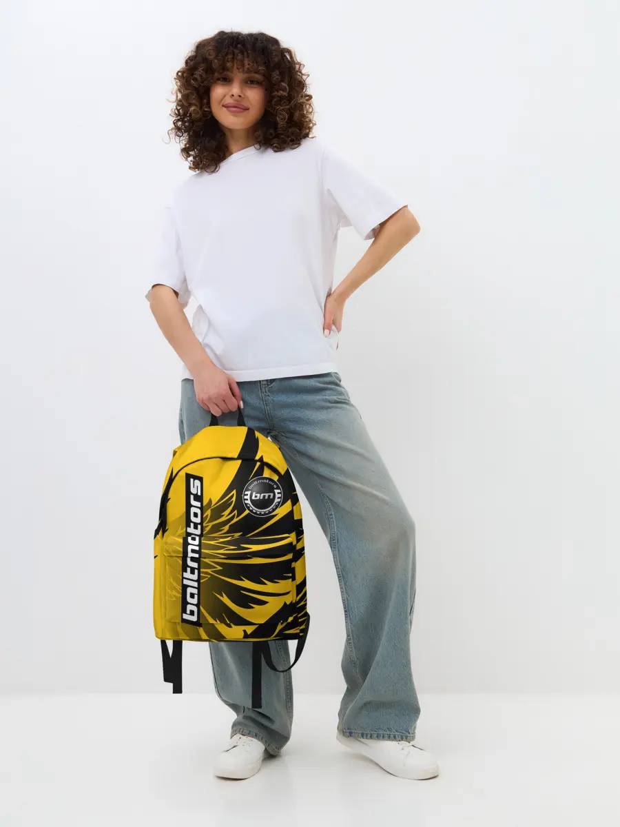 Рюкзак джинсовый / BALTMOTORS / КРЫЛЬЯ