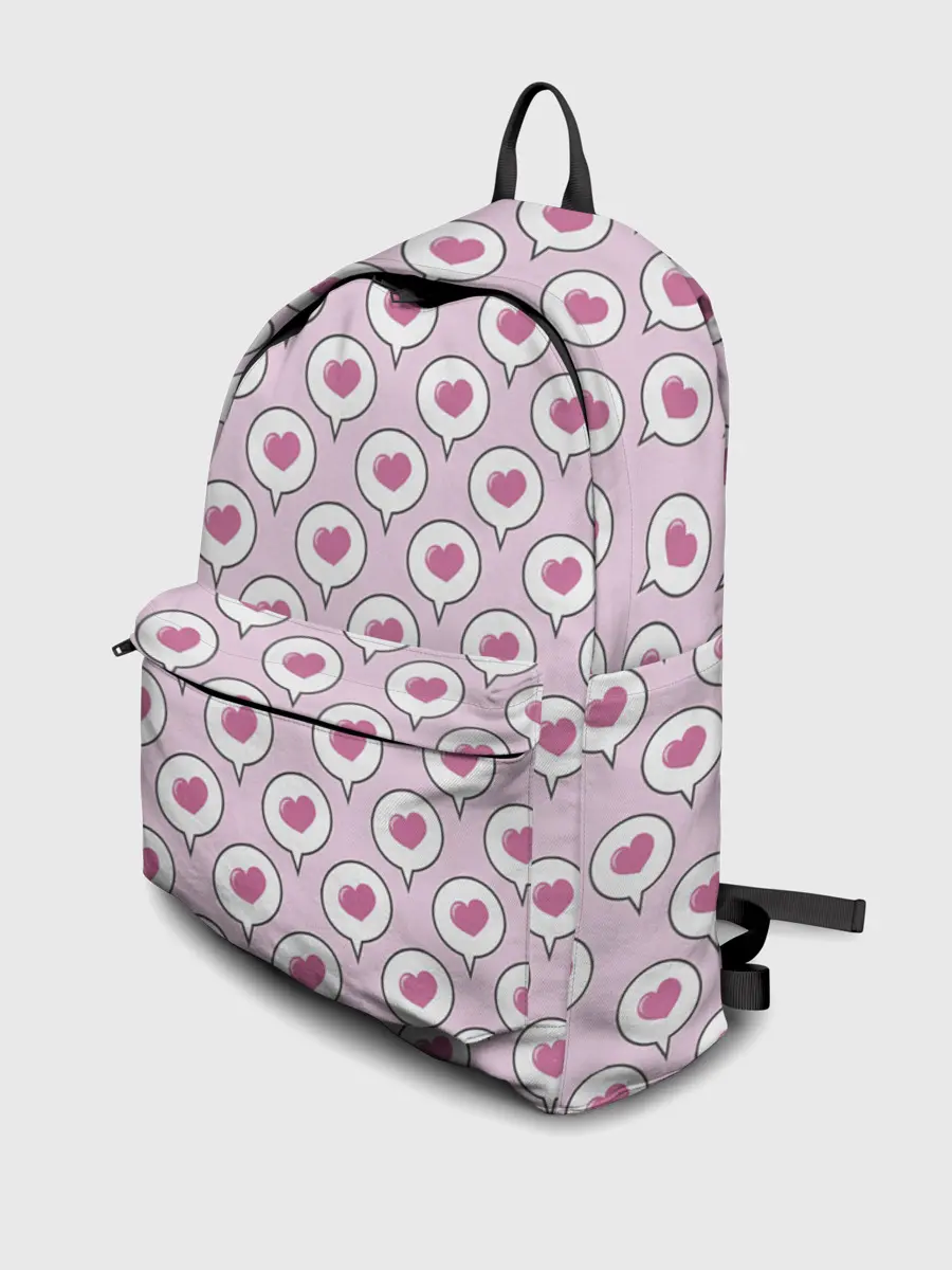 Рюкзак джинсовый / Сердечки в облачках