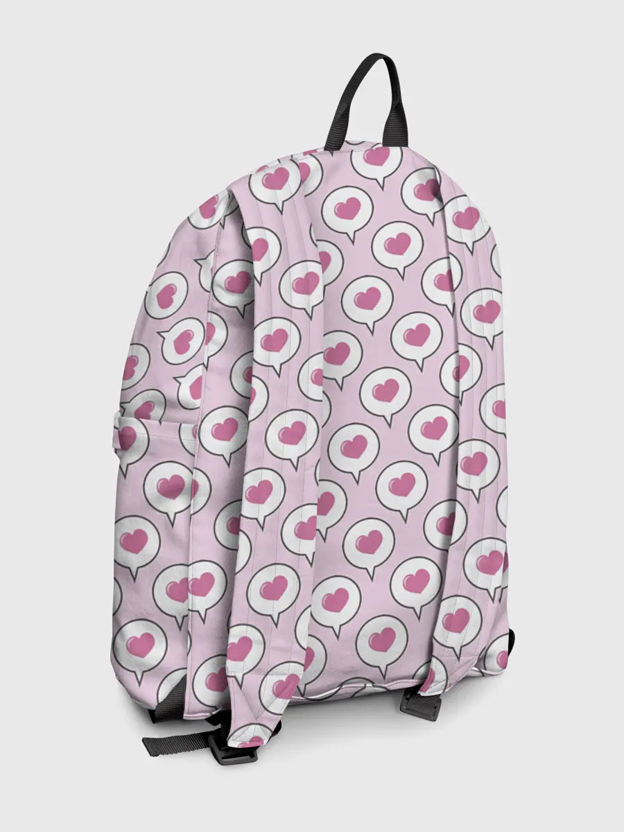 Рюкзак джинсовый / Сердечки в облачках